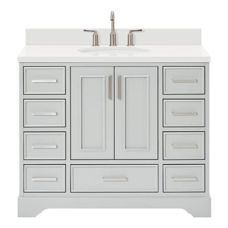 Ariel Stafford 42" Free Standing Single Basin Vanity Set with Cabinet and Quartz Vanity Top Grey