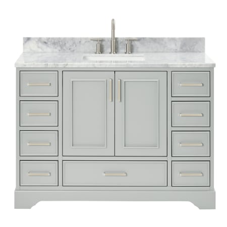 Ariel Stafford 48" Free Standing Single Basin Vanity Set with Cabinet and Marble Vanity Top Grey