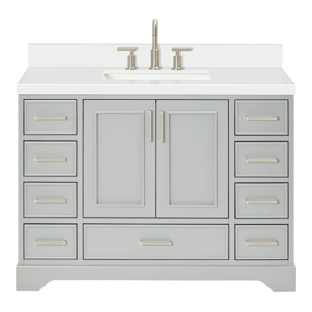 Ariel Stafford 49" Free Standing Single Basin Vanity Set with Cabinet and Quartz Vanity Top Grey