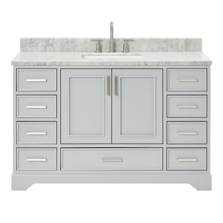 Ariel Stafford 54" Free Standing Single Basin Vanity Set with Cabinet and Marble Vanity Top Grey