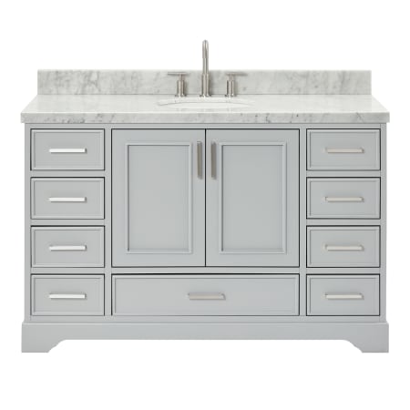 Ariel Stafford 54" Free Standing Single Basin Vanity Set with Cabinet and Marble Vanity Top Grey