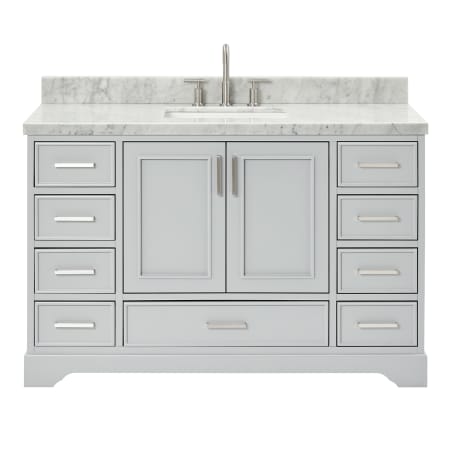 Ariel Stafford 55" Free Standing Single Basin Vanity Set with Cabinet and Marble Vanity Top Grey