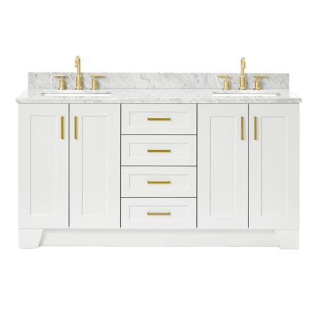 Ariel Taylor 67" Free Standing Double Basin Vanity Set with Cabinet and Marble Vanity Top
