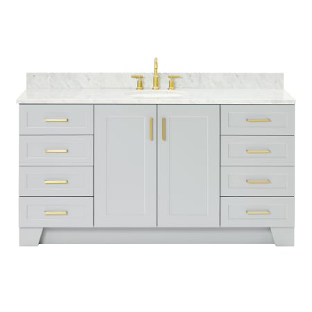 Ariel Taylor 66" Free Standing Single Basin Vanity Set with Cabinet and Marble Vanity Top Grey