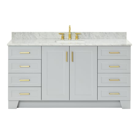 Ariel Taylor 66" Free Standing Single Basin Vanity Set with Cabinet and Marble Vanity Top Grey