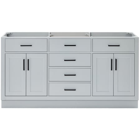 Ariel Hepburn 66" Double Free Standing Vanity Cabinet Only - Less Vanity Top Grey