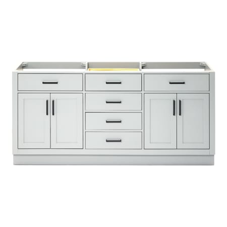 Ariel Hepburn 72" Double Free Standing Vanity Cabinet Only - Less Vanity Top Grey