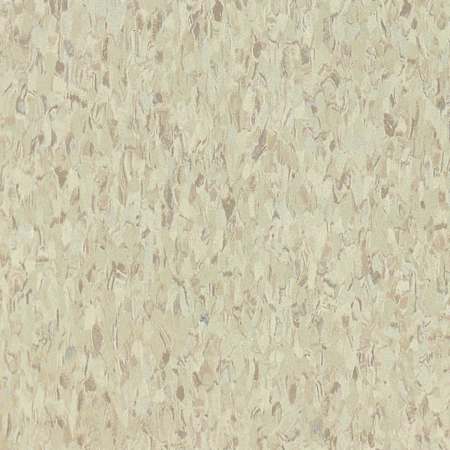 Armstrong Flooring Imperial Texture 12" x 12" Smooth Vinyl Flooring with High Gloss - Sold by Carton (45 SF/Carton) Sandrift White