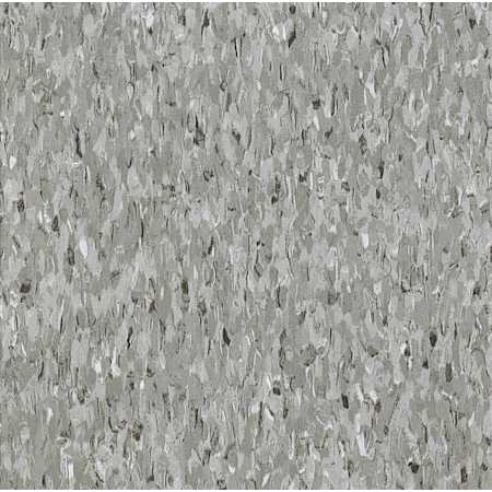 Armstrong Flooring Imperial Texture 12" x 12" Smooth Vinyl Flooring with High Gloss - Sold by Carton (45 SF/Carton) Field Gray