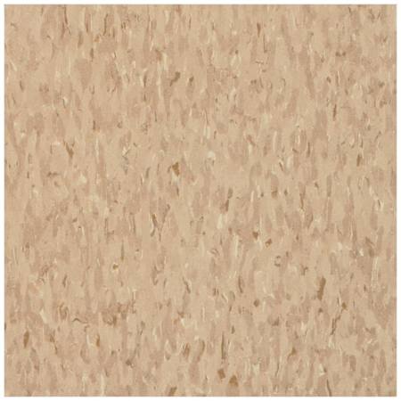 Armstrong Flooring Imperial Texture 12" x 12" Smooth Vinyl Flooring with High Gloss - Sold by Carton (45 SF/Carton) Nougat
