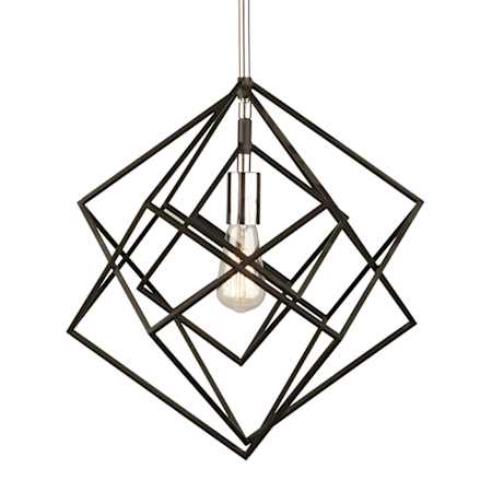 Artcraft Lighting Artistry Single Light 16" Wide Pendant Polished Nickel