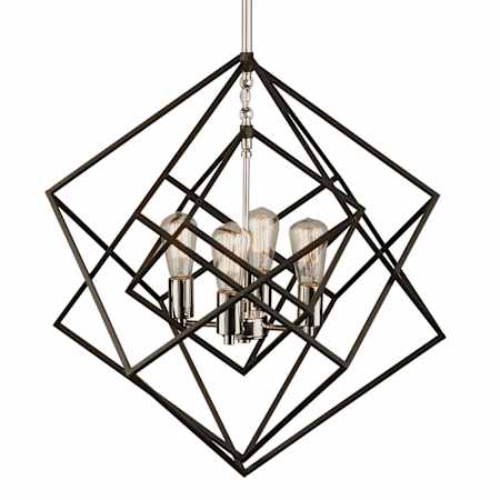 Artcraft Lighting Artistry 4 Light 24" Wide Chandelier Polished Nickel