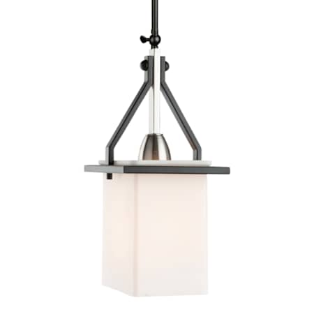 Artcraft Lighting Brydon 6" Wide Pendant / Converts To Wall Sconce Black / Brushed Nickel
