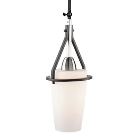 Artcraft Lighting Brydon 7" Wide Pendant / Converts To Wall Sconce Black / Brushed Nickel