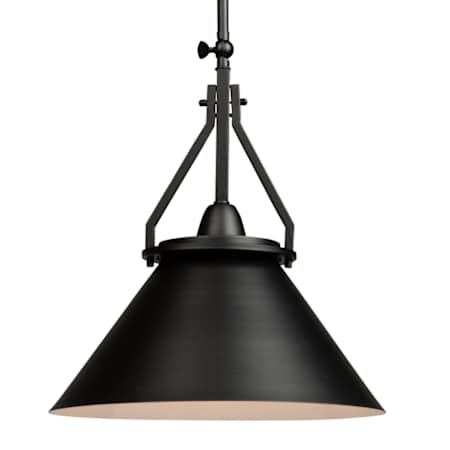 Artcraft Lighting Brydon 14" Wide Pendant with Metal Shade Black