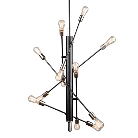 Artcraft Lighting Truro 12 Light 29" Wide Pendant Black / Brushed Nickel
