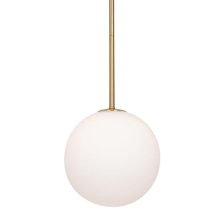 Artcraft Lighting Aurelia 8" Wide Mini Pendant Brass / White