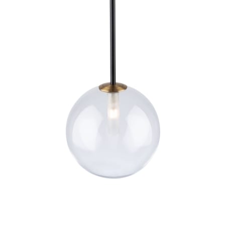 Artcraft Lighting Aurelia 8" Wide Mini Pendant Matte Black / Brass