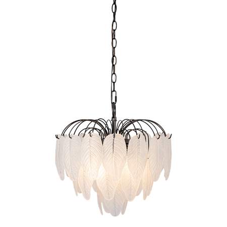Artcraft Lighting Alessia 4 Light 17" Wide Waterfall Chandelier Black