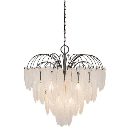 Artcraft Lighting Alessia 10 Light 23" Wide Waterfall Chandelier Black