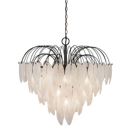 Artcraft Lighting Alessia 19 Light 29" Wide Waterfall Chandelier Black
