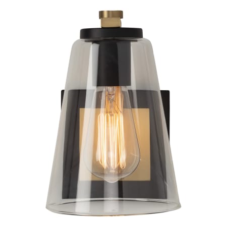 Artcraft Lighting Treviso 8" Tall Wall Sconce Black / Brass