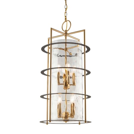 Artcraft Lighting Burford 15" Wide Chandelier Brass / Black / Clear