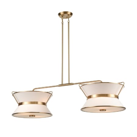 Artcraft Lighting Layla 8 Light 48" Wide Linear Chandelier Brushed Brass