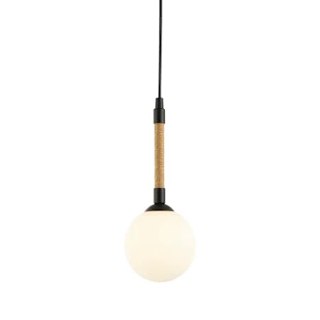 Artcraft Lighting Capilano 6" Wide Mini Pendant Black / Natural / Clear