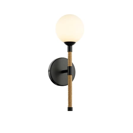 Artcraft Lighting Capilano 16" Tall Wall Sconce Black / Natural / White