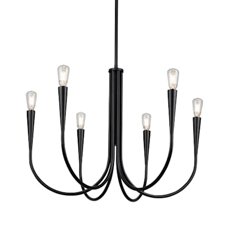 Artcraft Lighting Bronte 25" Wide Candle Style Chandelier Black