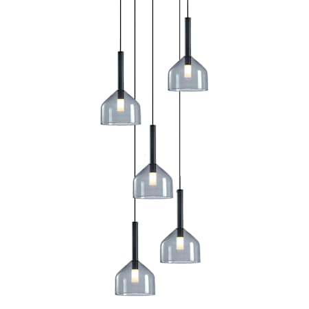 Artcraft Lighting Kali 22" Wide Chandelier Black / Clear