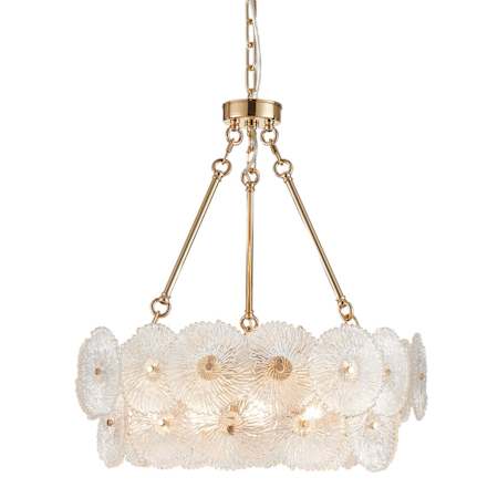 Artcraft Lighting Bloom 24" Wide Chandelier Brass / Clear