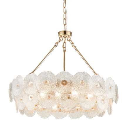 Artcraft Lighting Bloom 32" Wide Chandelier Brass / Clear