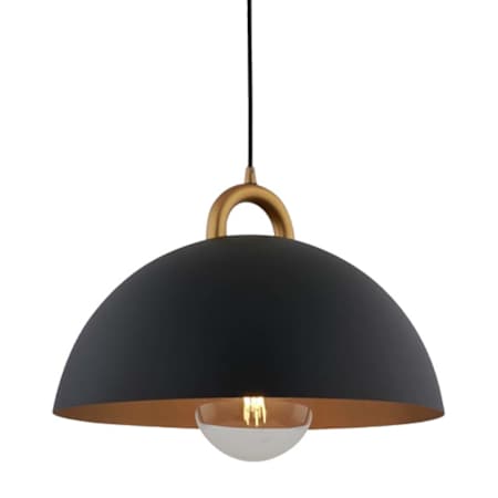 Artcraft Lighting Pantheon 20" Wide Pendant Black / Rust Brass