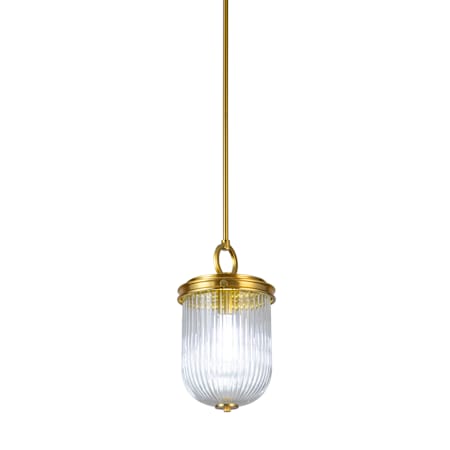 Artcraft Lighting Myla 9" Wide Mini Pendant Vintage Brass