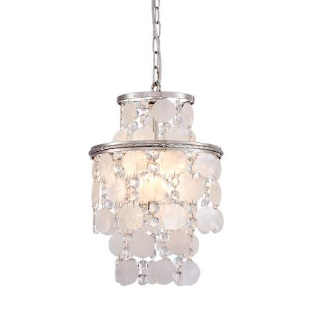 Artcraft Lighting Avara 2 Light 11" Wide Crystal Pendant Polished Nickel
