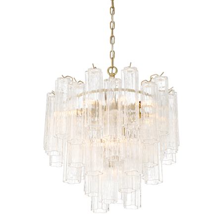 Artcraft Lighting Sophia 11 Light 23" Wide Waterfall Chandelier Brass
