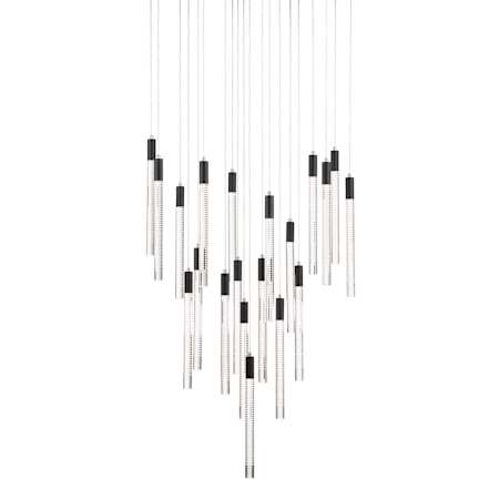 Artcraft Lighting Celine 20 Light 32" Wide Chandelier Black / Clear