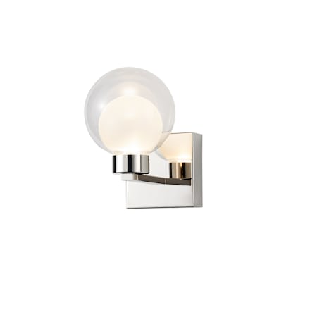 Artcraft Lighting Colton 9" Tall Wall Sconce Polished Nickel