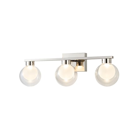 Artcraft Lighting Colton 3 Light 24" Wide Vanity Light Polished Nickel