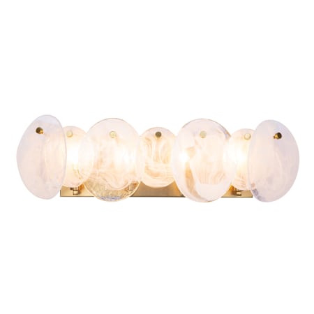 Artcraft Lighting Lily 27" Wide Vanity Light Brushed Brass