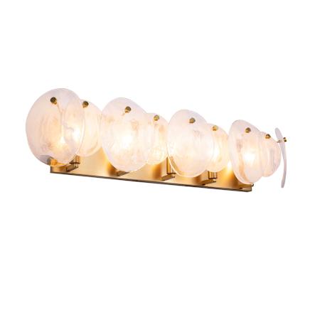 Artcraft Lighting Lily 35" Wide Vanity Light Brushed Brass