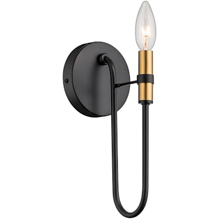 Artcraft Lighting Foundry 11" Tall Wall Sconce Black / Brass