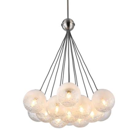 Artcraft Lighting Moonlight 12 Light 28" Wide Pendant Satin Nickel