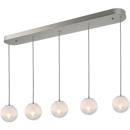 Artcraft Lighting Moonlight 5 Light 40" Wide Linear Pendant Satin Nickel