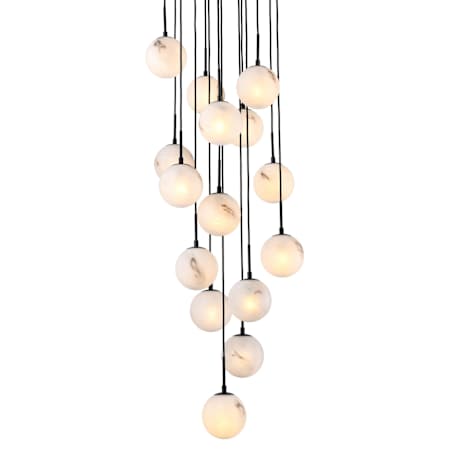 Artcraft Lighting Nightfall 15 Light 23" Wide Multi Light Pendant Black