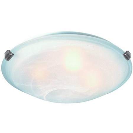 Artcraft Lighting Clip Flush 3 Light 15" Wide Flush Mount Bowl Ceiling Fixture Black / White / White