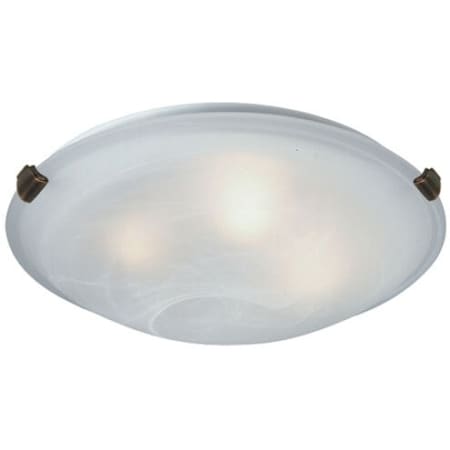 Artcraft Lighting Clip Flush 4 Light 20" Wide Flush Mount Bowl Ceiling Fixture Black / White / White