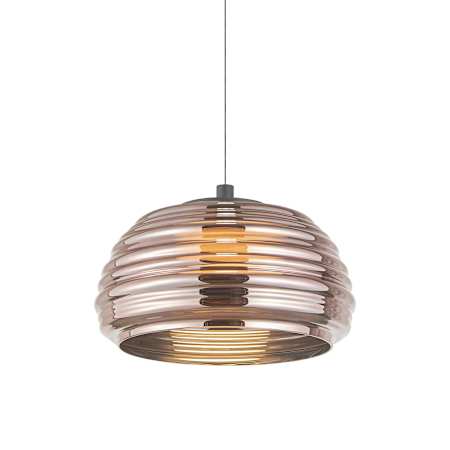 Artcraft Lighting Haze 13" Wide 3000K LED Pendant Black / Espresso Copper